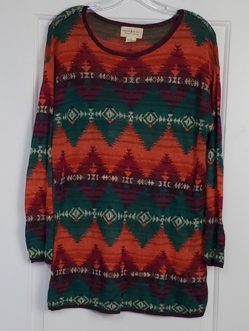 Denim & Supply by Ralph Lauren Aztec Southwest Lightweight Sweater Size M - EUC